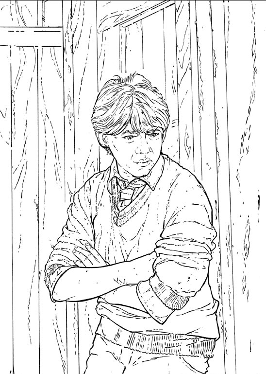 Plansa de colorat cu Harry Potter 181 92